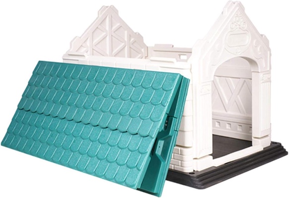 Caseta perro plastico exterior resistente Dog Villa Nobleza L